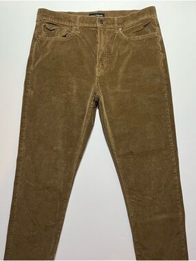 Lucky Brand 121 Slim Straight Khaki Corduroy Pants, 36x32
